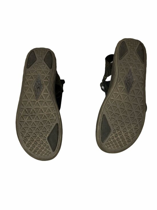 Teva Terra Sandals Float Mens 12 Knit Green Black Flats Slip On Hiking Shoes Act